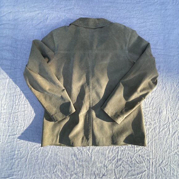 Atelier by B Thomas Light Tan Suede Leather Jacket Women’s - Size Large - Picture 2 of 4